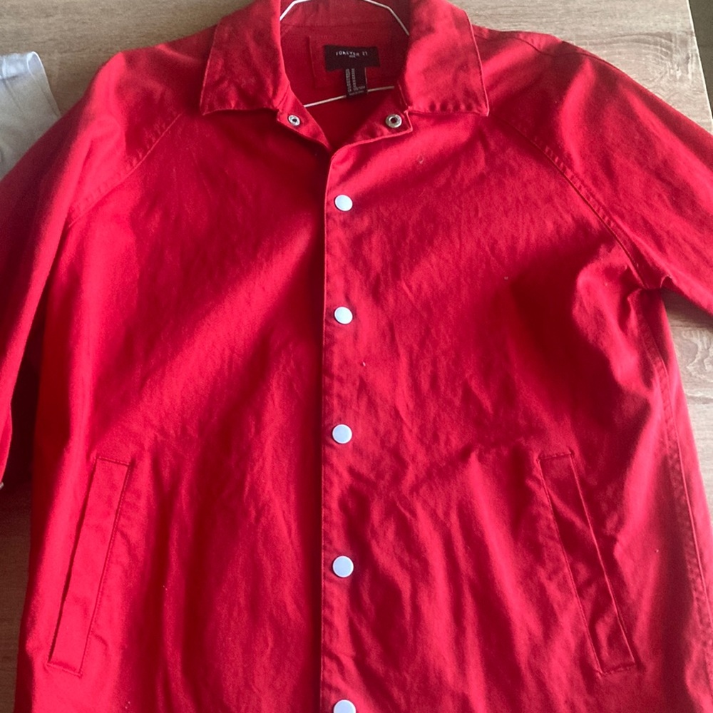 Forever 21 men red jacket